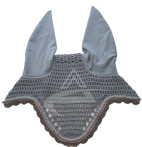 Best Quality Grey Horse Ear <b>Bonnet</b> Equestrian Product Horse Fly Veils Horse Ear Net <b>Bonnets</b> - Product Image 1