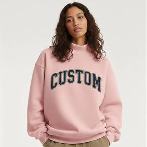 Servicio OEM ODM, Sudaderas Personalizadas para Mujer, Transpirables, Impermeables, de Secado Rápido, Cuello Alto, de Alta Calidad, Poliéster/Algodón - Product Image 1