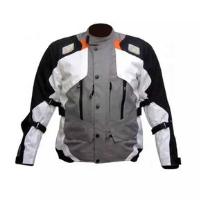 Veste de moto unisexe imperméable à manches longues, col montant, gris, noir, rouge, vêtements de sport, toutes saisons, coupe classique - Product Image 5