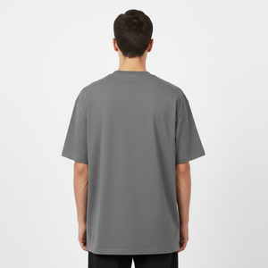 T-shirts pour hommes de haute qualité, faible MOQ, 100% coton, streetwear, coupe ample, 240g, impression personnalisée de marque, grandes tailles, t-shirts vierges - Product Image 4