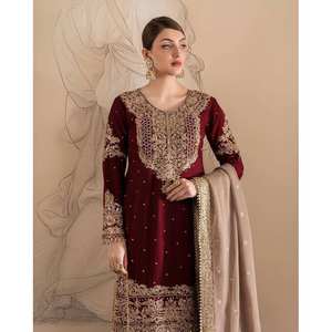 Ensemble de costumes de fête pour femmes avec haut et bas et Dupatta - Product Image 4