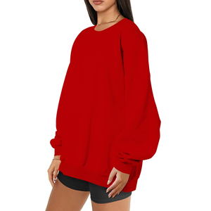 Sudadera Oversize para Mujer, Premium, de Algodón Grueso, Manga Larga, Cuello Redondo, Suave, Cálida, Informal, Estilo Urbano - Product Image 3