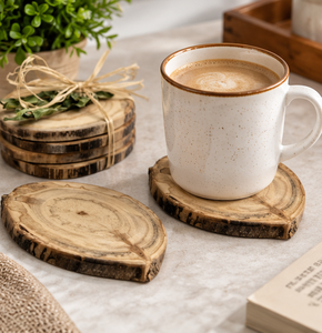 Posavasos de resina y madera de latón AK, Juego de 4 posavasos Premium de diseño de lujo para decoración de mesa, acento/utensilios de cocina - Product Image 1