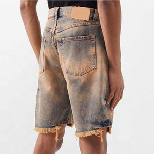 Men's Straight Fit Denim Shorts Mid Waist Jean Shorts for Summer Streetwear & Outdoor Fashion is now available for sale - Product Image 3
