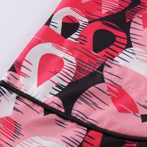 Custom Women’s Heart & Awareness Ribbon Print Medical Scrubs Top V-Neck Short Sleeve <b>Nurse</b> Uniform with Pockets - Product Image 2