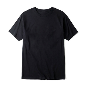 T-shirt gris à manches courtes et col rond pour homme, 100 % coton, jersey tricoté, teinture unie, coupe classique, style décontracté, respirant - Product Image 4