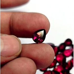 58 Piezas de Granate Rojo Natural de 10x8mm, Corte Pera, 150 Quilates, Alta Calidad, Iroc Sales Mozambique, Gemas Sueltas de Granate para Joyería - Product Image 4