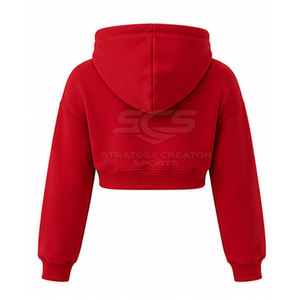 Ensemble de sweats à capuche courts pour femmes, vêtements décontractés en deux pièces personnalisés avec tissu doux et coupe moderne confortable - Product Image 6
