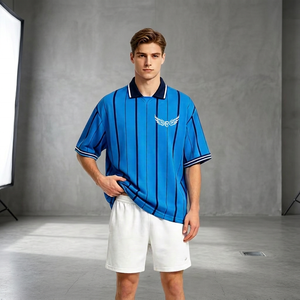 Customizable Color Striped 100% Polyester V-neck Soccer Volleyball Basketball Football <b>Referee</b> Shirt Uniform with Custom Logo - Product Image 2
