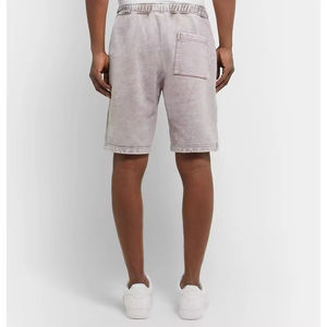 Shorts cargo décontractés pour hommes, personnalisés, unis, délavés à la pierre, effet vintage, délavés soleil, délavés à l'acide, style streetwear, effet vieilli - Product Image 4