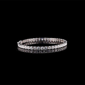 กำไลข้อมือ AMBER JEWELS รุ่นคลาสสิก ทองคำแท้ 14K ทรงเหลี่ยมมรกต เพชรเลี้ยงในห้องปฏิบัติการ รับรองโดย IGI หรูหรา สวยงาม ทันสมัย เหมาะสำหรับทั้งชายและหญิง - Product Image 1