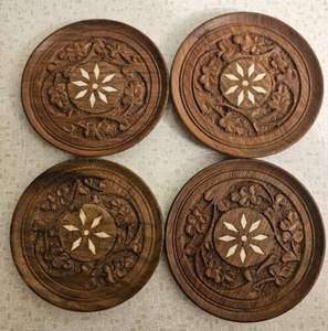 Wholesale Bulk Wooden Coaster Set For Export Quality Dining <b>Table</b> Drinkware <b>Protection</b> - Product Image 4