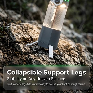 Linterna de Camping Portátil Recargable USB-C de 450 Lúmenes, Resistente al Agua, con Base Magnética para Senderismo y Pesca, Nueva OEM ODM 2024 - Product Image 3