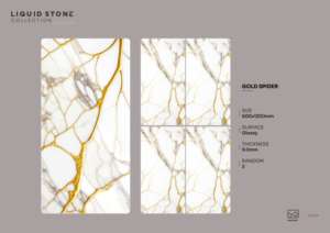 Panel de Porcelana Brillante Iluminado Elegante de 600x1200mm 60x120cm 24x48 Pulgadas, Acabado de Diseño de Gran Formato para Entornos de Lujo - Product Image 3