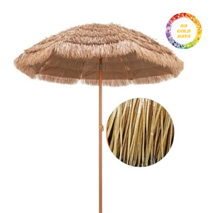 Parasol pliable esthétique en herbe de chaume pour usage extérieur - Product Image 5