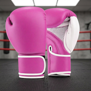 Gants de boxe Muay Thai professionnels en polyuréthane de haute qualité avec sangle de poignet réglable pour entraînement unisexe et utilisation sur sac de sable (Marque privée) - Product Image 4