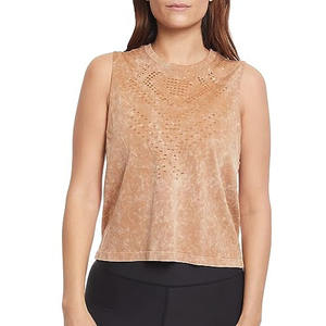 Camisetas sin mangas para mujer, chaleco deportivo de algodón, camiseta de gimnasio personalizada para mujer, informal, de verano, servicio personalizado OEM - Product Image 1