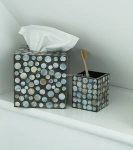 Juego de Baño de Tres Piezas, Hecho a Mano en India, de Madera Ecológica, Estilo Clásico, para Hogar, Hotel, Restaurante, de Lujo - Product Image 4