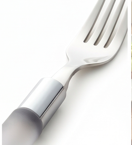 Stainless Steel Flatware <b>Set</b> With Resin Handle Minimalist Design Durable Cutlery For Travel And Dining Use - Product Image 4