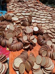 Cesta Redonda de Bambú Tejida a Mano, Ecológica, para Secar Alimentos y Decoración/ Sra. Lima - Product Image 6