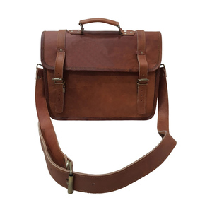 Bolso Mensajero de Cuero Genuino, Gran Capacidad, para Portátil, Bandolera, para Hombre, Negocios, Oficina, Viajes - Product Image 6