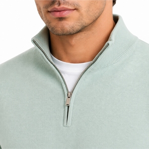 Men Sweater Custom Color Quarter Zip Knit Stylish Comfortable Warm Premium Casual Sweater Soft Warm Fabric Feel Stylish Minimal - Product Image 4