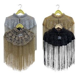 Capa de Moda para Mujer 2026, Hecha a Mano con Cuentas, 100% Algodón de Alta Calidad, Precio al por Mayor para Exportación - Product Image 1