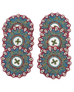 Handmade Beaded Multicolored <b>Coasters</b> for Dining Table Decorative <b>Heat</b> Resistant Table Mats for Home Kitchen - Product Image 3