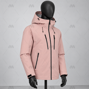 Chaqueta Delgada de Ganchillo Personalizada, Informal, Cálida, con Forro Polar y Cierre Frontal, para Otoño e Invierno, Viajes al Aire Libre, Resistente al Viento - Product Image 4