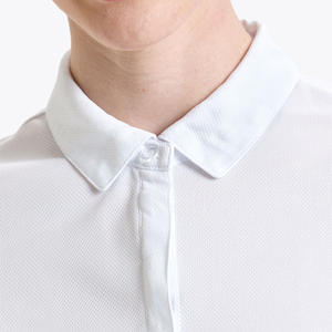 Polo Blanco de Manga Corta para Mujer con Cuello y Falda de Tenis Azul Marino - Product Image 6