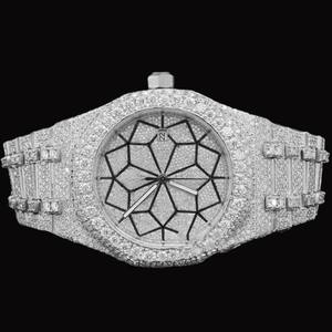 La Mejor Joyería Personalizada para Hombre, Completamente Adornada con Diamantes de Moissanita, Estilo HipHop, Movimiento de Cuarzo, Mecánica - Product Image 1