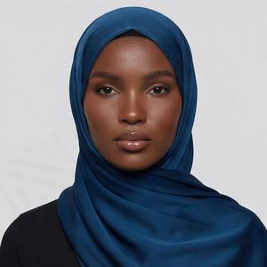 Pañuelos étnicos musulmanes de fábrica, hiyab instantáneo extragrande de jersey para mujer, diseño de algodón, pañuelo elástico suave, transpirable y a la moda. - Product Image 5