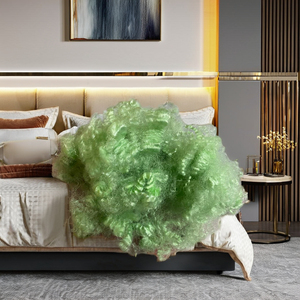 Material de Relleno Ignífugo Siliconizado Hueco Reciclado Verde 7D HS, Certificado OEKO-TEX, para Juguetes de Hormigón, Almohadas y Sofás - Product Image 1