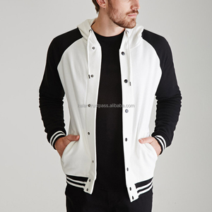 Chaqueta de lana personalizada para hombre y mujer, chaqueta de invierno de béisbol universitaria con bordado de algodón 100% Vintage, resistente al viento - Product Image 1