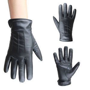 Dernier design, gants de moto en cuir coupe-vent écologiques, compatibles écran tactile, longueur poignet, non doublés, chauds pour le motocross et le froid - Product Image 3