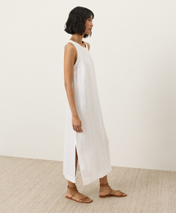 Robe midi moulante sans manches pour femme, décontractée, coupe crayon, ajustée, lavable, écologique, taille haute, pour l'été – Vente en gros - Product Image 3