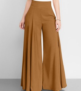 Nouveau pantalon de bureau formel pour femme, taille haute, coupe droite, en toile polyester/coton écologique à séchage rapide, excellente qualité, collection automne - Product Image 6