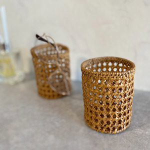 Porte-stylos en rotin naturel, organiseur de bureau, vente en gros, écologique, porte-crayons tissé à la main - Product Image 2