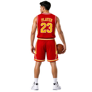 Conjunto de Uniforme de Baloncesto Profesional, Diseño Personalizado, Camisetas Sublimadas con Pantalones Cortos, Tela Ligera de Secado Rápido para Entrenamiento - Product Image 5