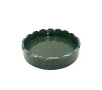 Bol de service pour fruits en résine verte de qualité alimentaire, poli, mignon, fait main, design unique Artizon Studio, non revêtu, pour la maison, l'hôtel, les fêtes, en stock