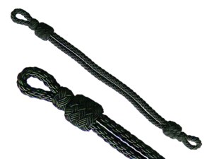 Mützengeflecht Knitted Cap Cord Solid Color Fabric <b>Braided</b> Rope Simple Style Badge <b>Accessory</b> Cord with Metal Hook Custom Color - Product Image 2