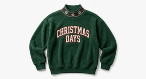 Christmas Winter Festive Sweatshirt Holiday Printed Casual Pullover Mock Neck Long Sleeve Top Seasonal Fashion Clothing - Product Image 4