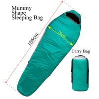 Sac de couchage pour maman, en nylon respirant, pour le camping en plein air, longueur standard adulte, vert