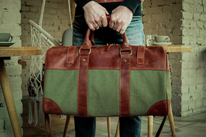 2026 Newest Arrival <b>Leather</b> <b>Duffle</b> <b>Bag</b> Top Handle Buckle Zipper Closure Capacity Travel Daypack <b>Leather</b> <b>Duffle</b> <b>Bag</b> Unisex - Product Image 4