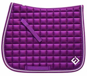 แผ่นรองอานม้าแบบเย็บลายสีเหลืองมัสตาร์ด พร้อมสายรัดเอว สำหรับขี่ม้า - Product Image 2
