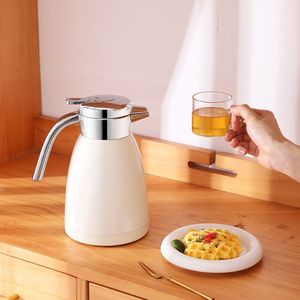 Caraffa termica per caffè bianco termica isolata in acciaio inossidabile da 1,2 l per bottiglie e vasetti di stoccaggio isolati - Product Image 4