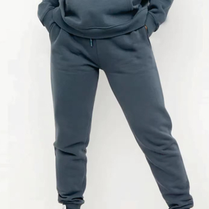Pantalon de jogging décontracté taille haute pour femme, couleur unie, en coton, confortable, respirant, taille élastique - Product Image 4