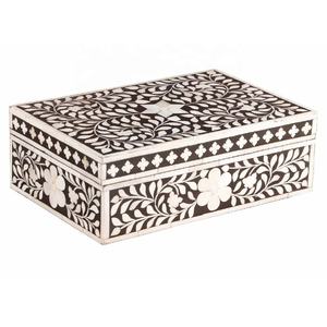 Bone Inlay and Resin Jewelry Organizer <b>Box</b> with Lid Handmade Storage <b>Box</b> <b>Keepsake</b> <b>Box</b> for Jewelry Accessories Home Decor - Product Image 5