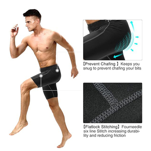 2026 Men's Custom Athletic Gym Shorts Solid Pattern Casual Biker Waterproof Breathable Eco-Friendly Quick Dry 100% Cotton Side - Product Image 3