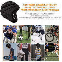 Casco Suave para Flag Football, Casco Protector Ligero y Transpirable para Jóvenes y Adultos, Ideal para Rugby